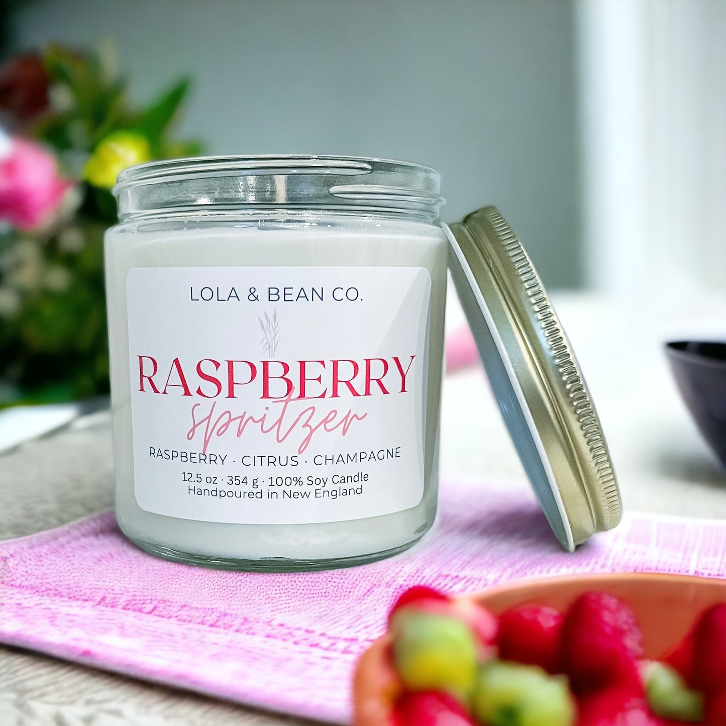 Raspberry Spritzer Soy Candle