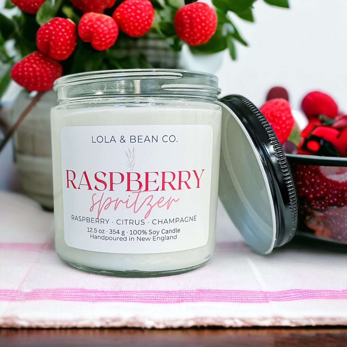 Raspberry Spritzer Soy Candle