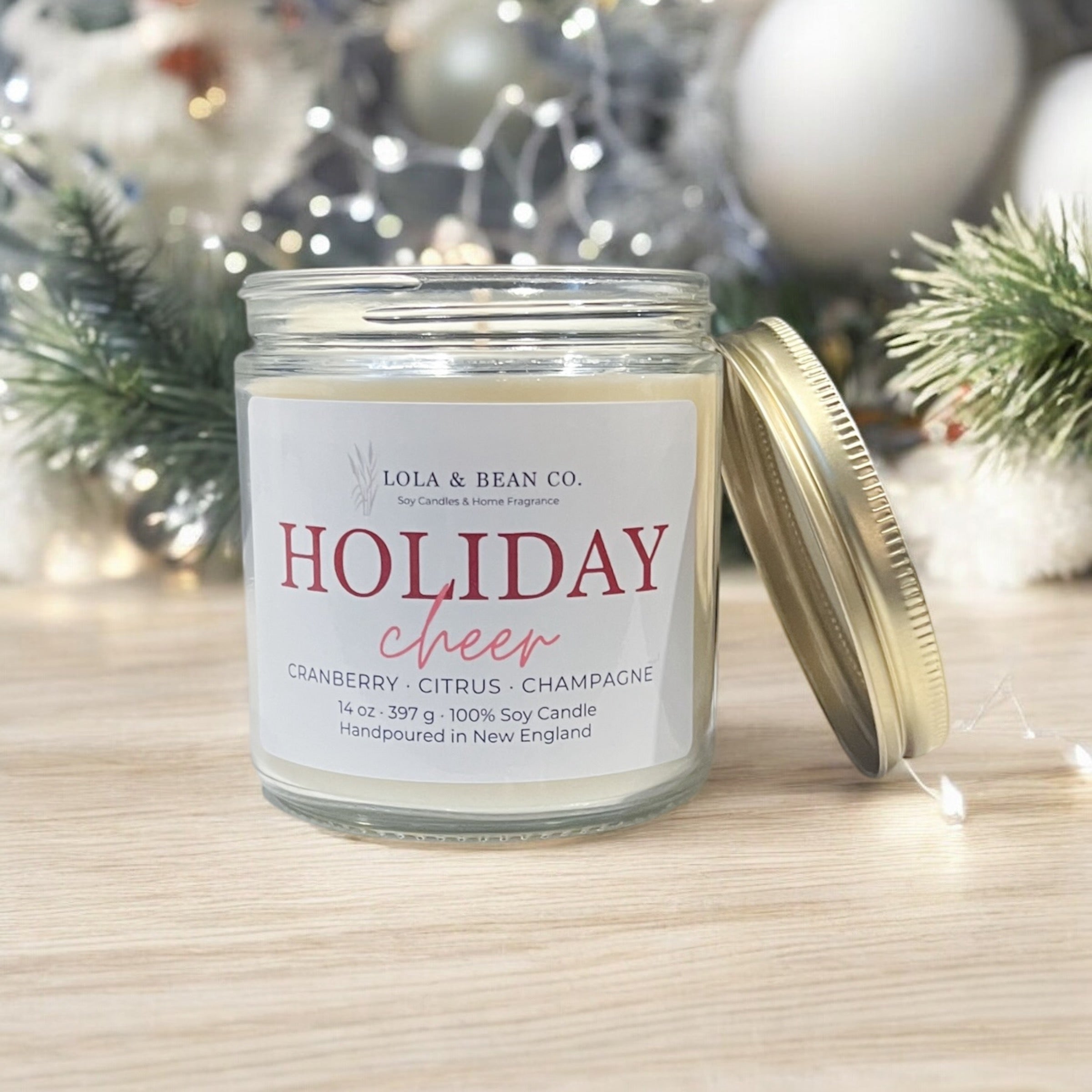 Holiday Cheer Soy Candle – Lola & Bean Co.
