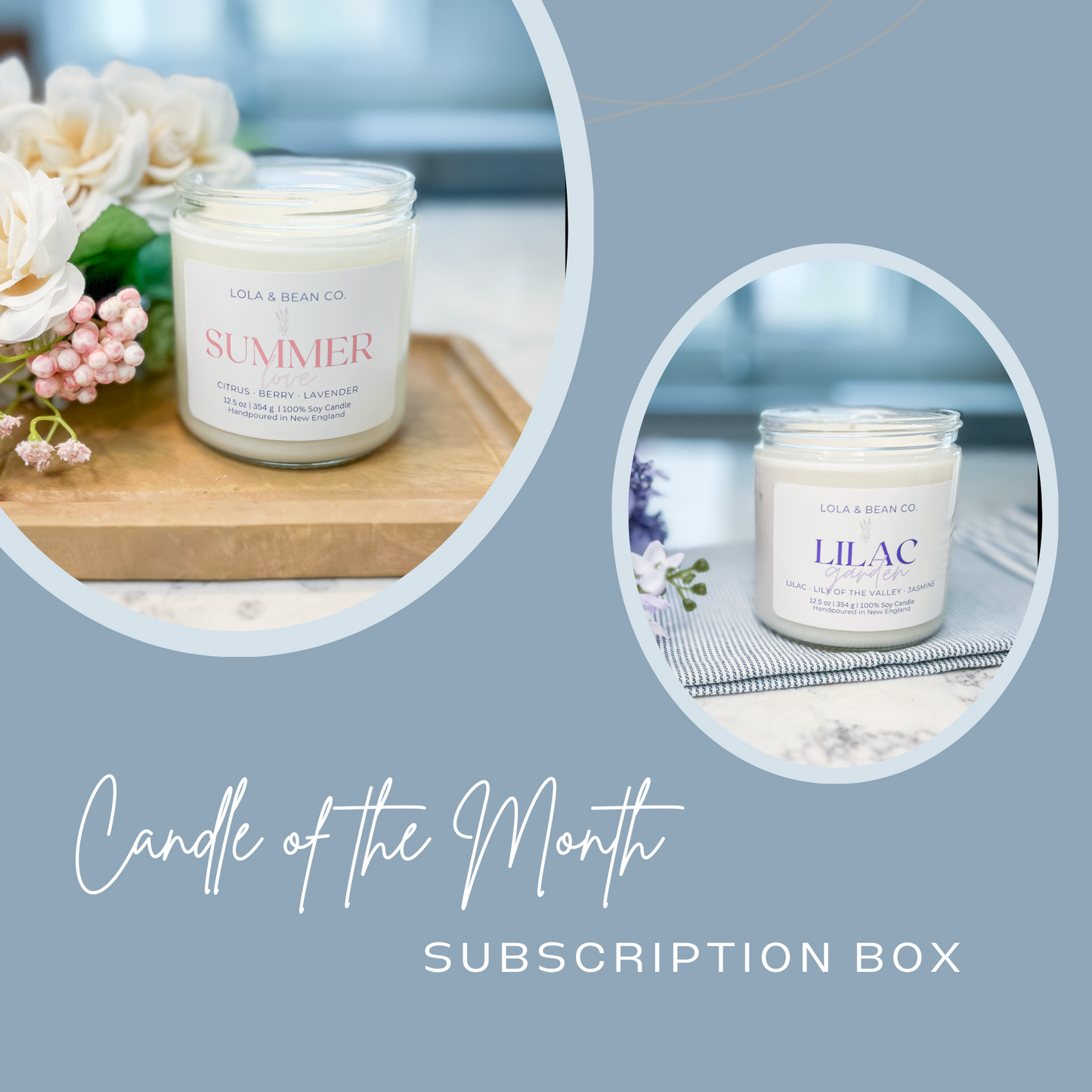 Candle of the Month (plus a surprise) Subscription Box