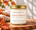 Maple Reserve – Warm Maple & Sandalwood Soy Candle | Fall