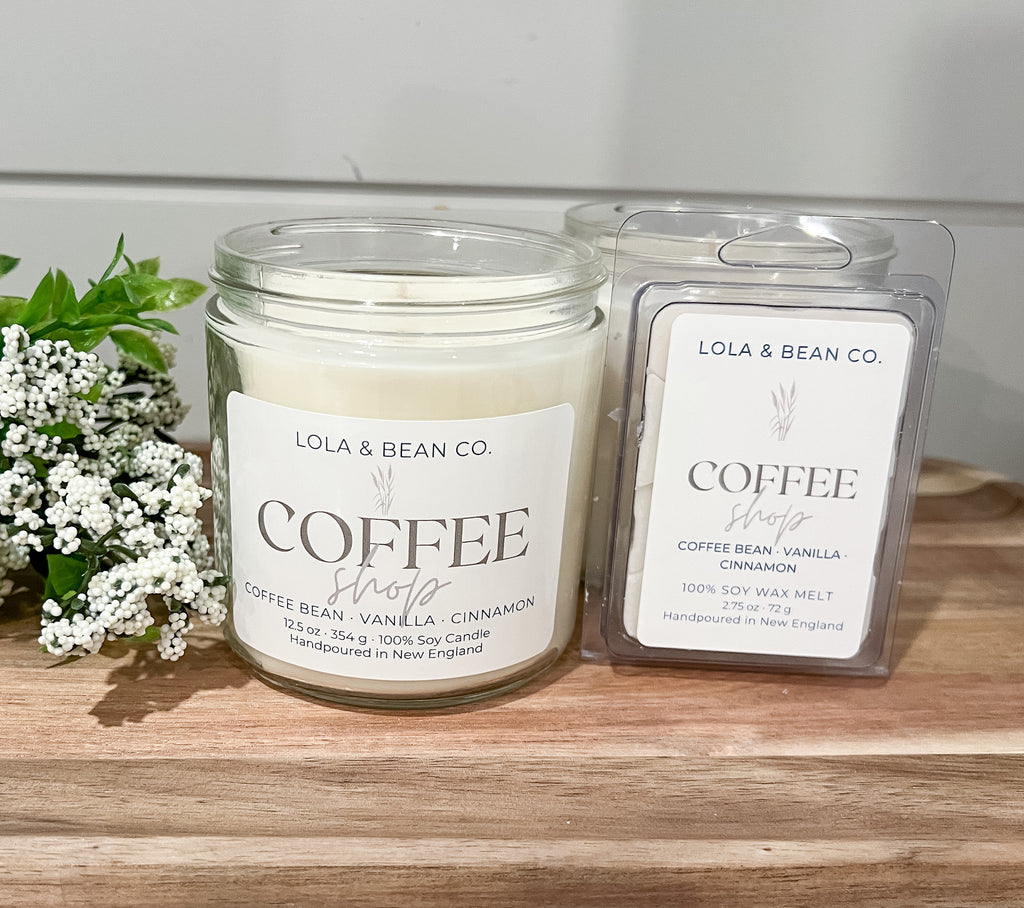 Coffee Shop Soy Wax Melt Bar