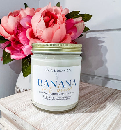 Banana Nut Bread Soy Candle