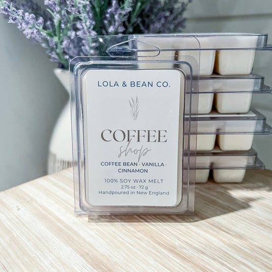 Coffee Shop Soy Wax Melt Bar