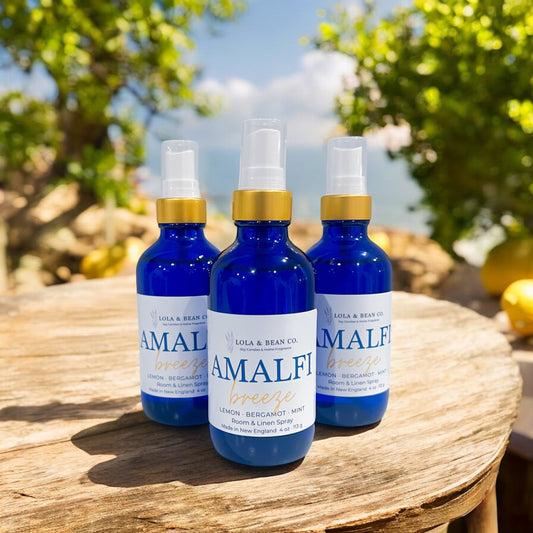 Room Spray- Cobalt Blue Bottle with Gold Collar - Fall Collection
