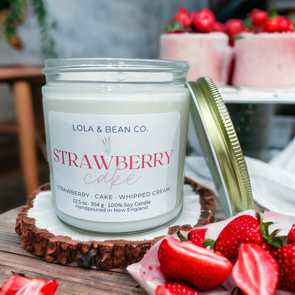 Strawberry Cake Soy Candle