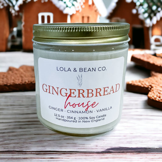 Gingerbread House Soy Candle