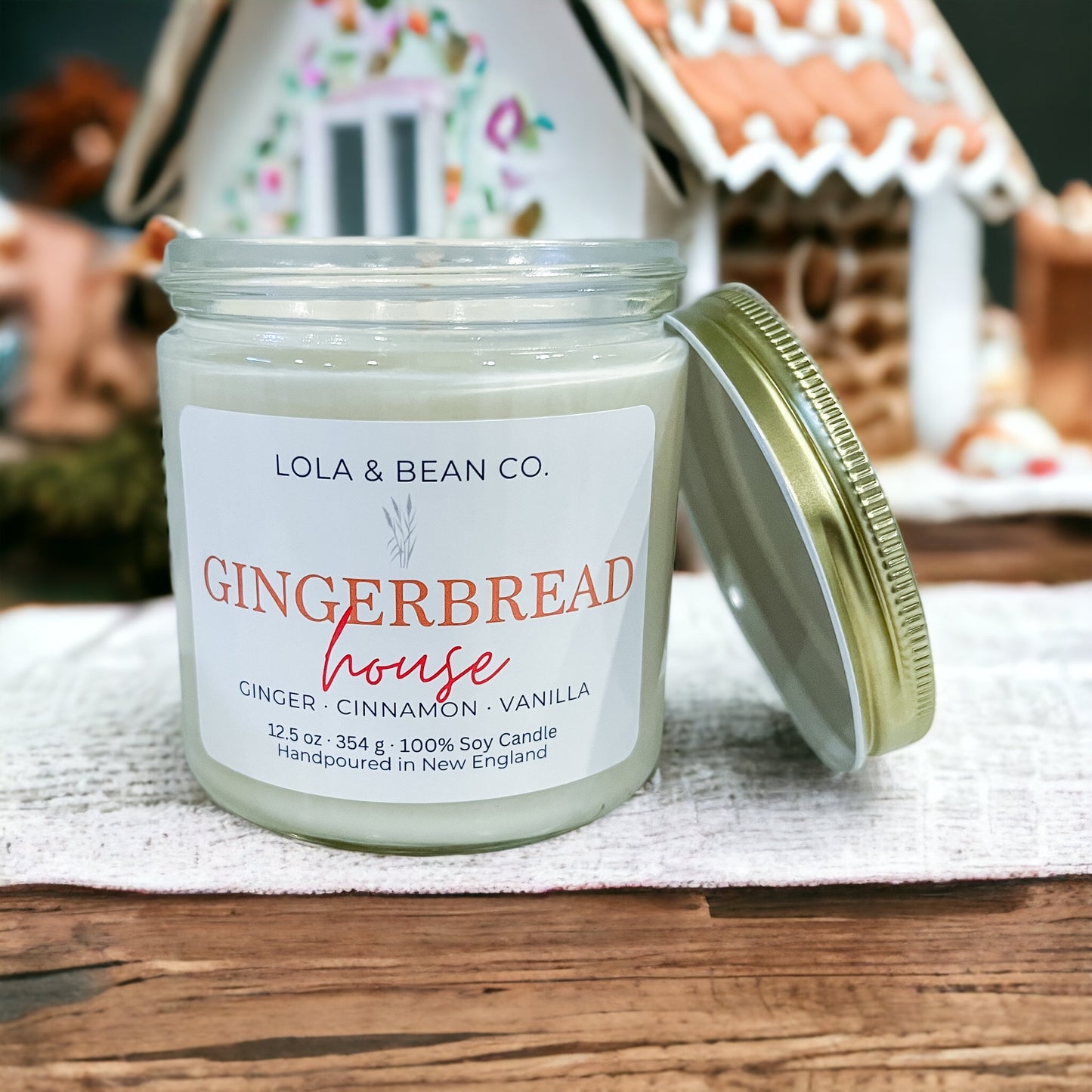 Gingerbread House Soy Candle