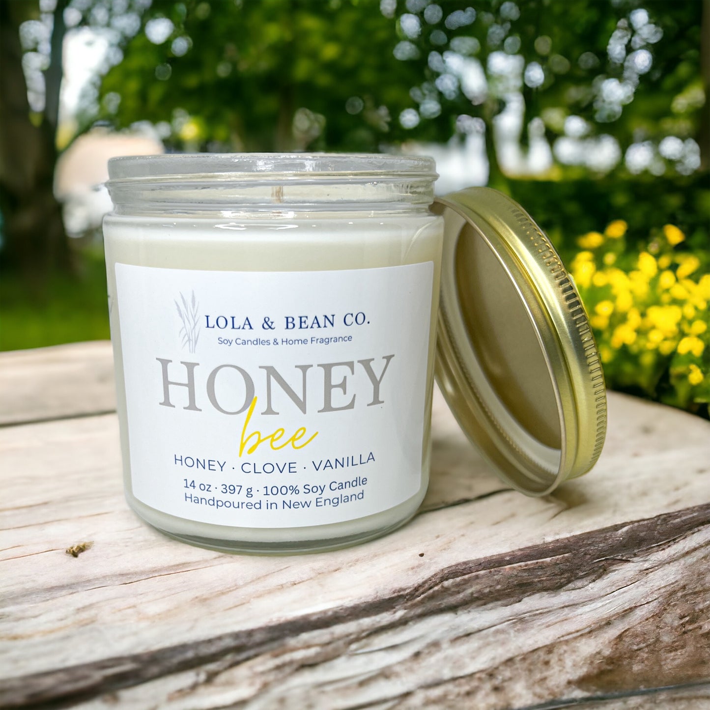 Honey Bee Soy Candle