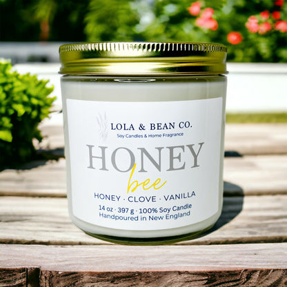 Honey Bee Soy Candle