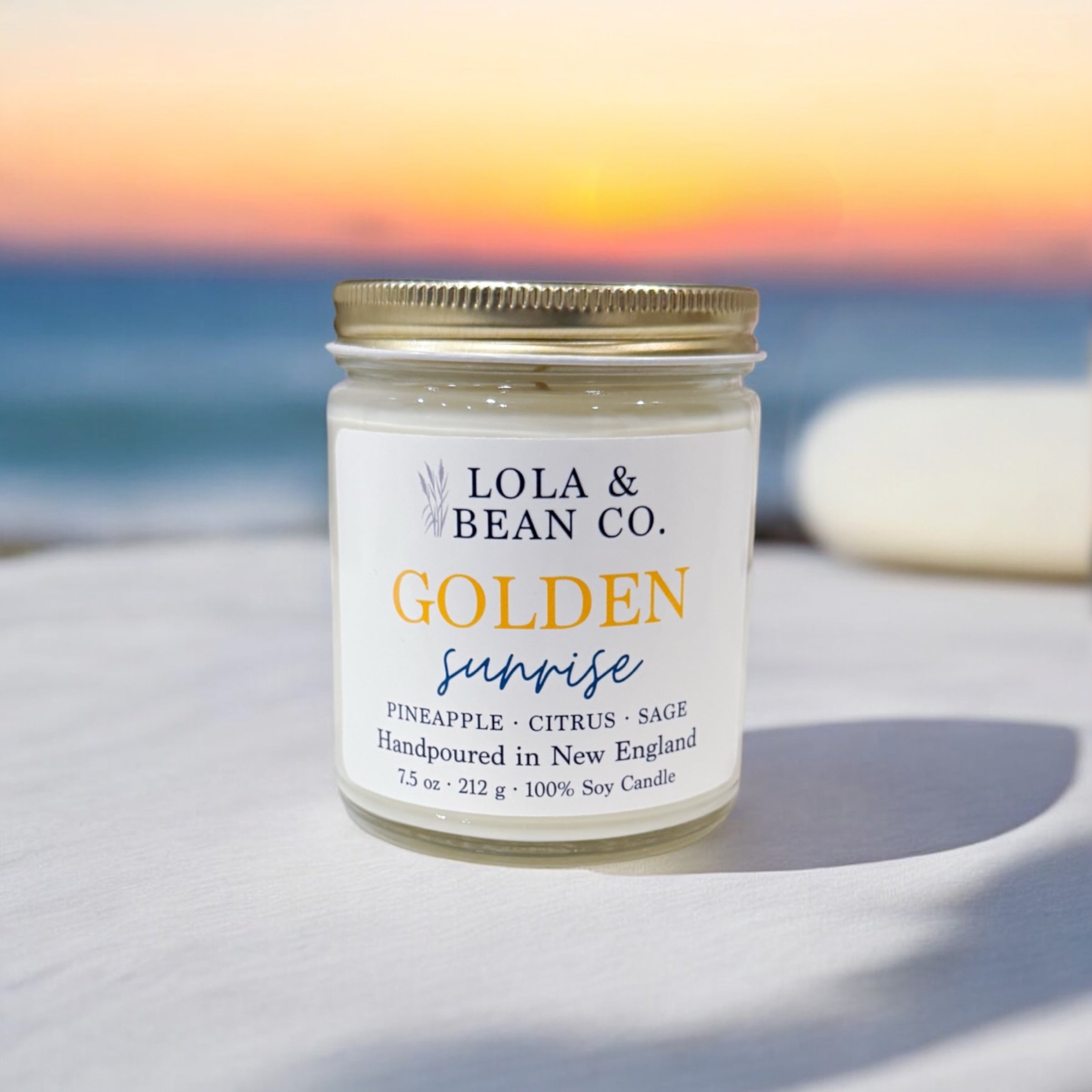 Golden Sunrise Soy Candle