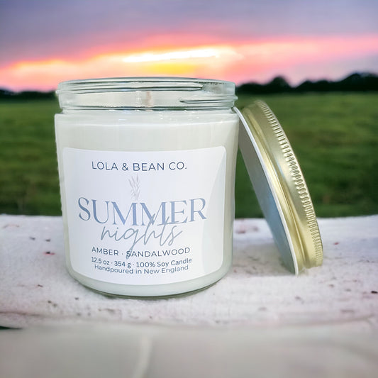 Summer Nights Natural Soy Candle